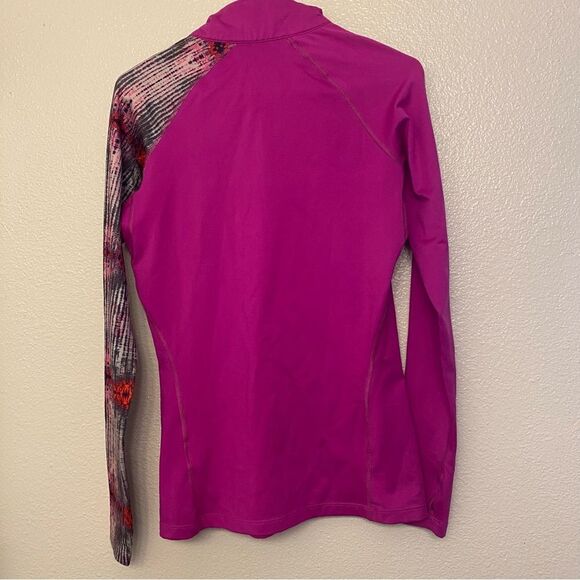 Nike Pro Combat Dri-Fit fitted long sleeve fleece lined quarter zip pullover M - Picture 2 of 9